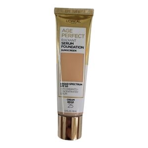 L'Oreal Paris Age Perfect Radiant Serum Foundation with SPF 50, 1 fl